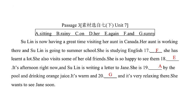 2024年人教版中考英语一轮复习分册复习课件 七年级下册 Unit 5～Unit 8(人教版)第6页