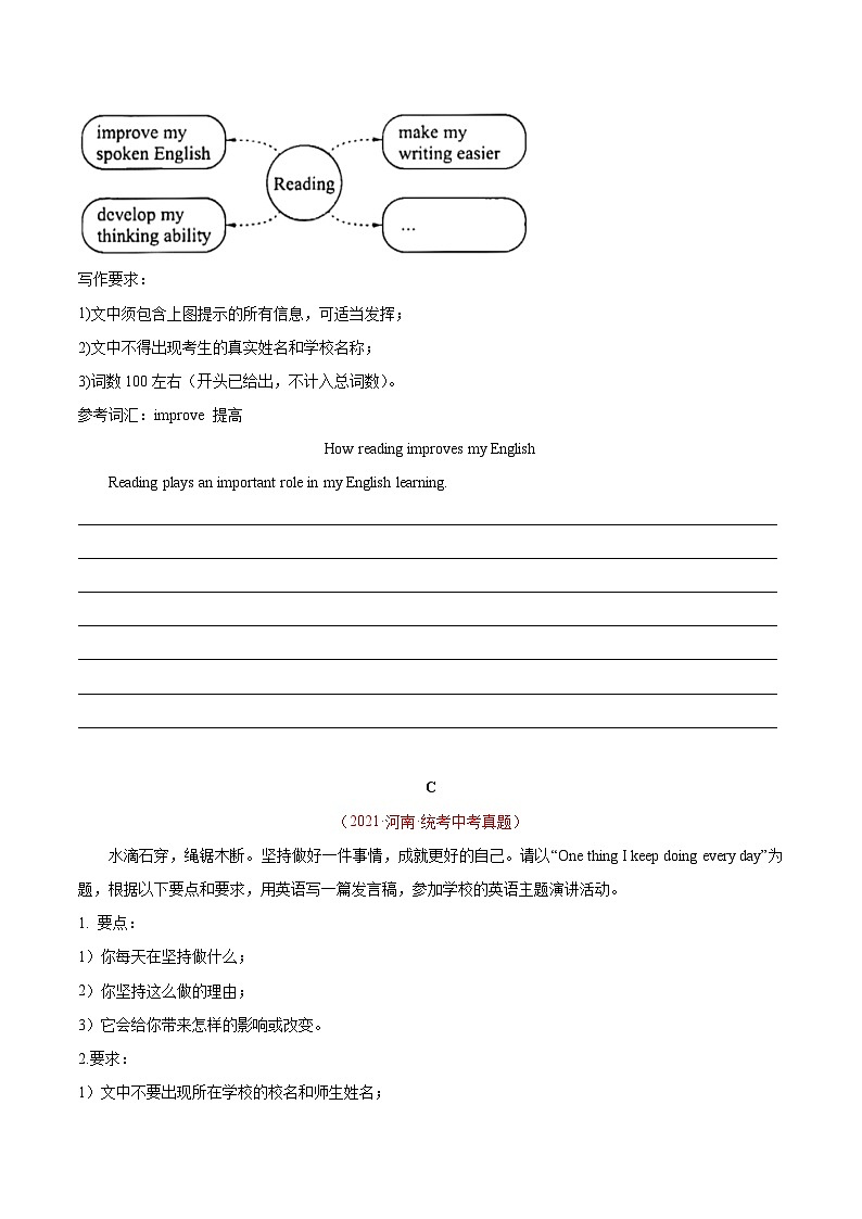 专题09 书面表达-5年（2019-2023）中考1年模拟英语真题分项汇编（河南专用）02