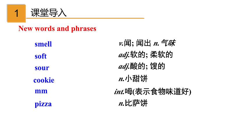 外研版八年级英语下册同步精品课件  1.1 Unit 1 It smells delicious（课件）第2页
