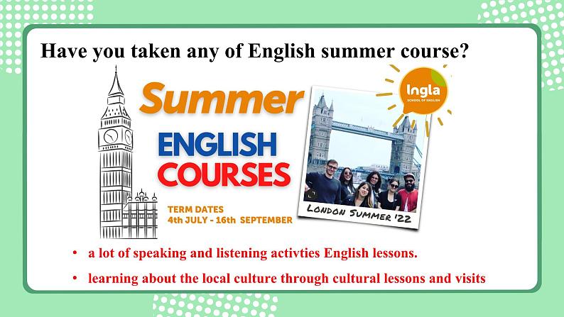 外研版初中英语八下Module 7 Unit 2 Fill out our form and come to learn English in Los Angeles!课件第5页