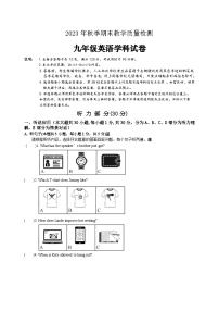 广东省河源市和平县2023-2024学年九年级上学期期末考试英语试题