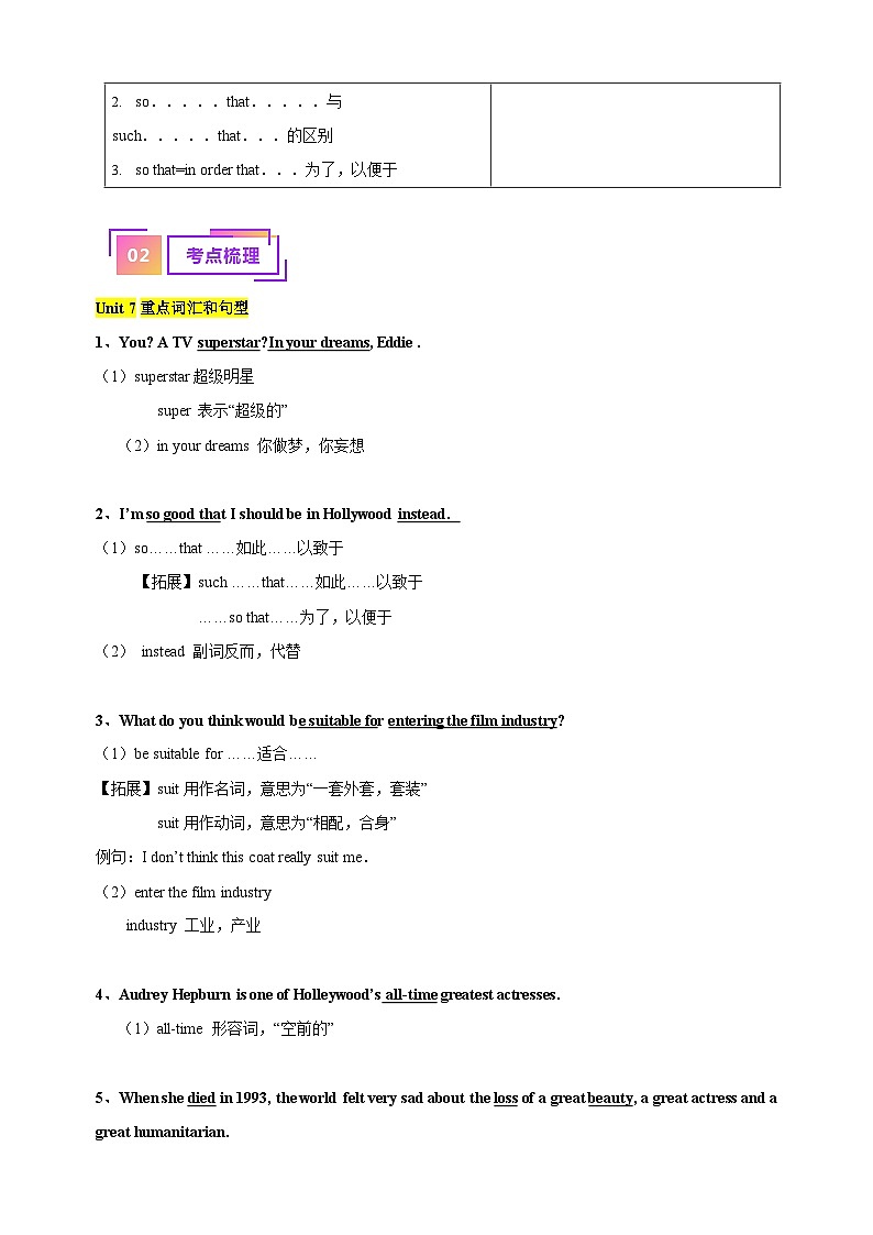 专题16 九上Units 7-8（知识梳理+常考易错点点归纳+强化提升练）-中考英语一轮复习考点帮（江苏专用）第3页