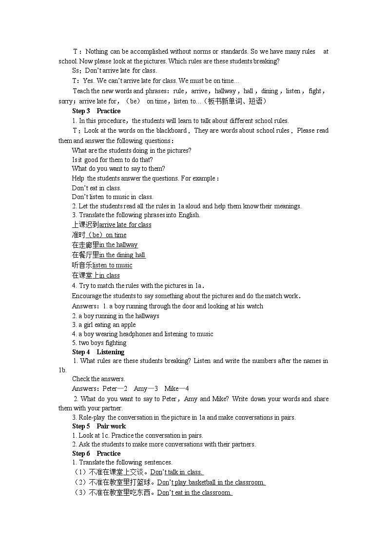 UNIT 4 Period 1 （Section A 1a-1c）教案02