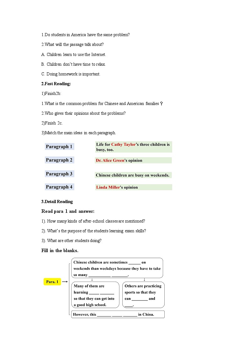 导学案Unit4 Why don't you talk to your parents？  SectionB2a-2e02
