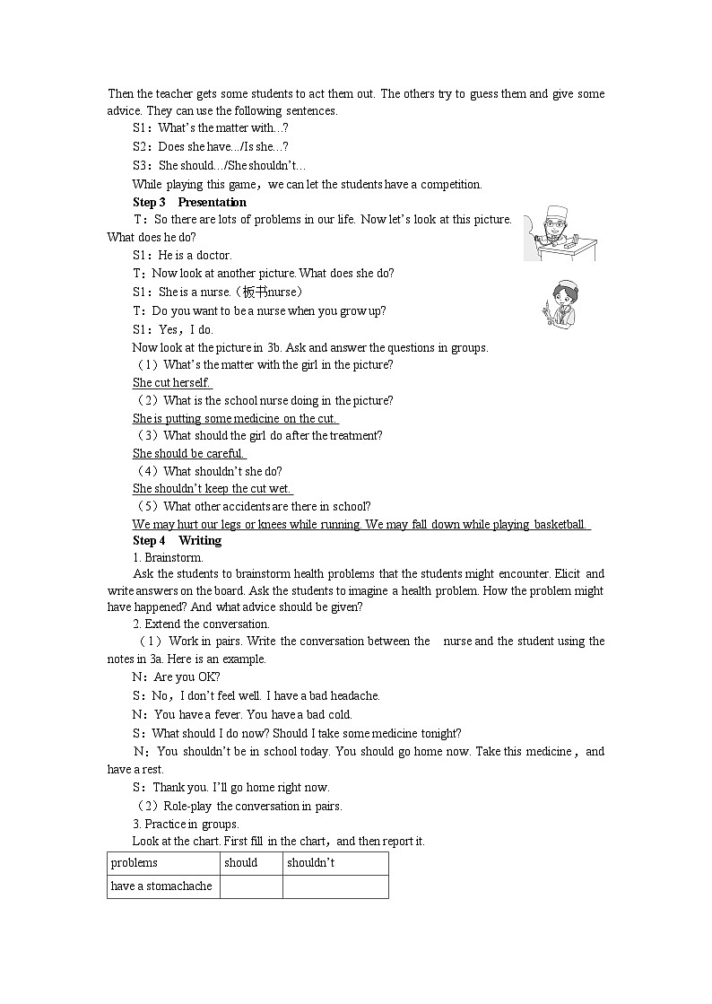 UNIT 1 Period 5 （Section B 3a-Self Check）教案02
