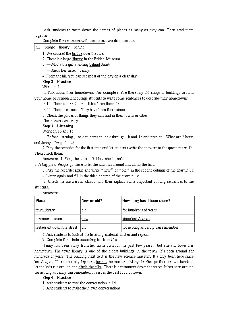 UNIT 10 Period 3 （Section B 1a-1d）教案02
