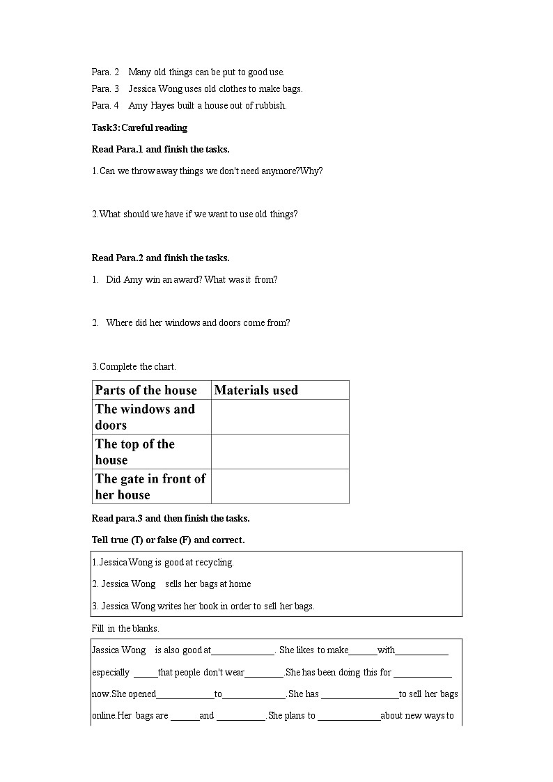 人教新目标版9下英语 Unit 13 We're trying to save the earth.SectionB2a-2e 导学案03