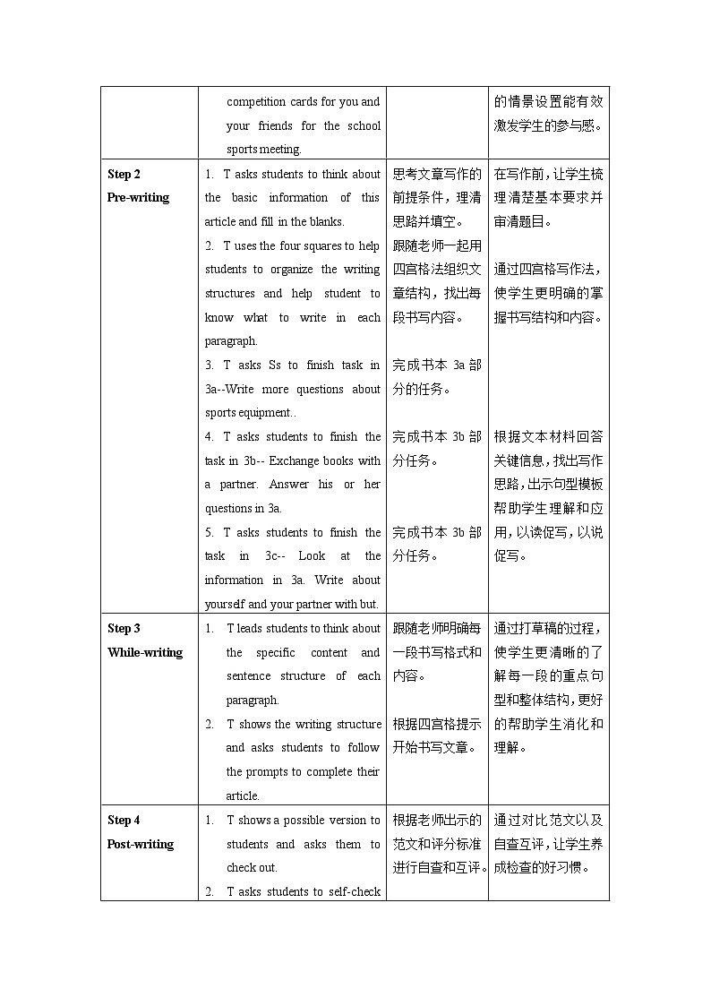 Unit 5 第5课时 (Section B 3a-SC)  教学设计-七年级英语上册同步备课系列(人教新目标Go for it!)第2页