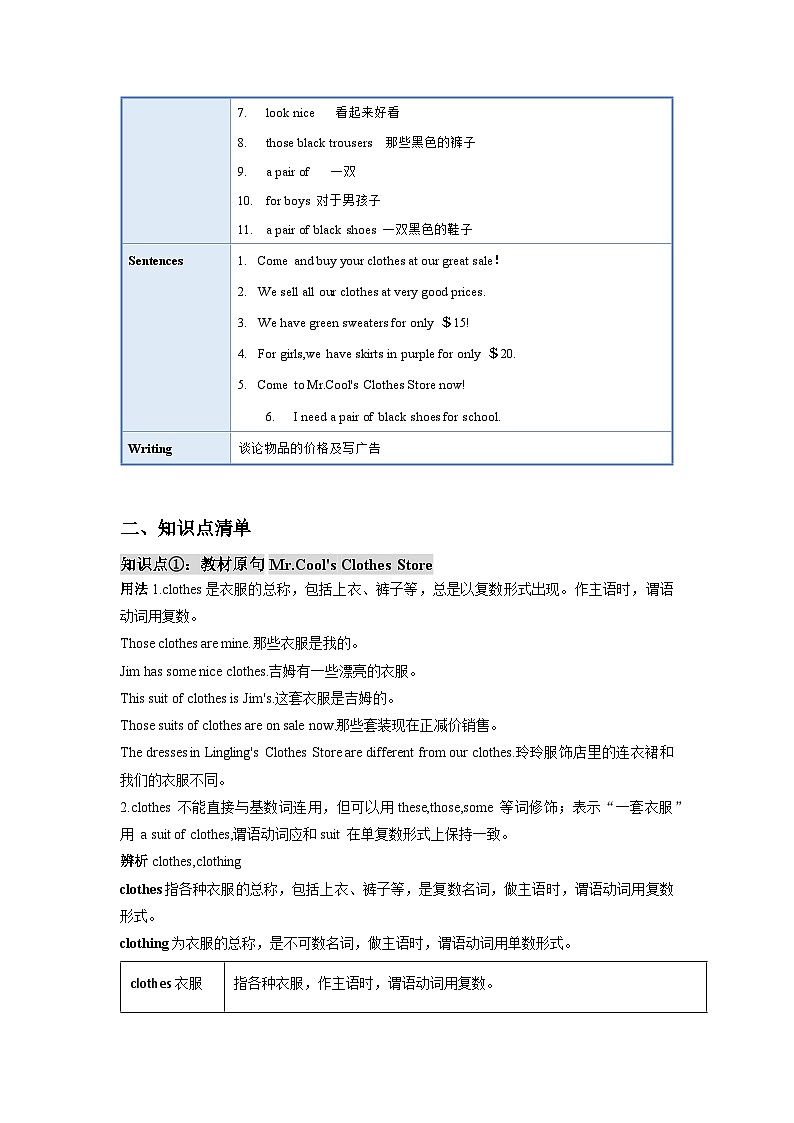 Unit 7（单元知识清单）-七年级英语上册同步备课系列(人教新目标Go for it!)02