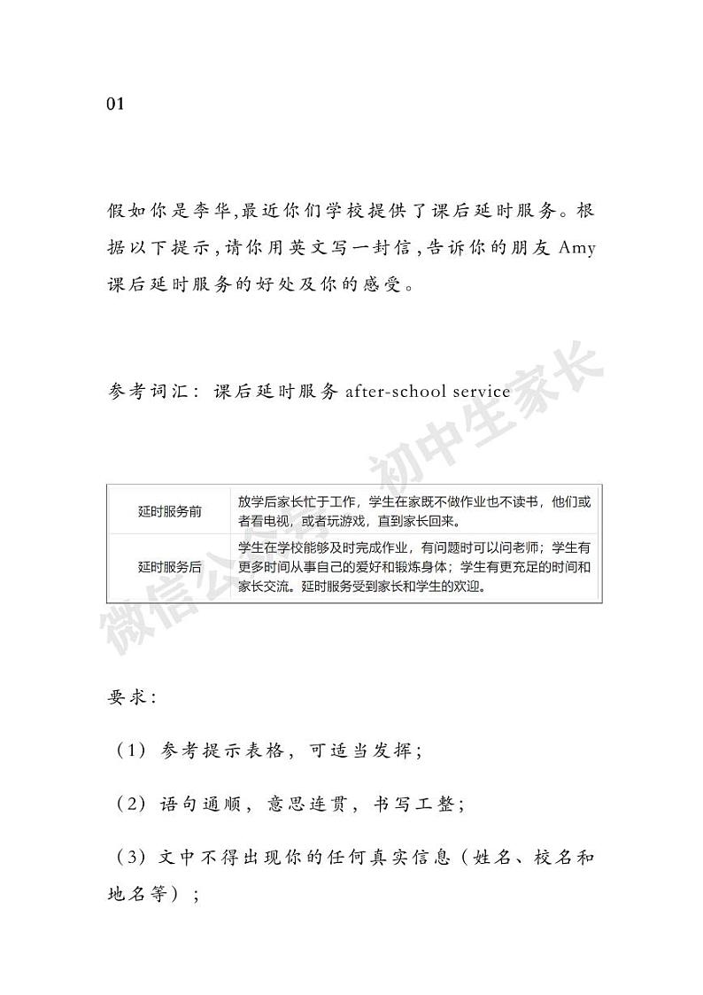 2022年中考英语热点话题作文预测（终极版），满分范文20篇01