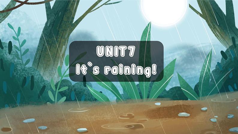 人教版初中英语七年级下册Unit7 It`s raining! SectionA 1a-2d听说课课件01