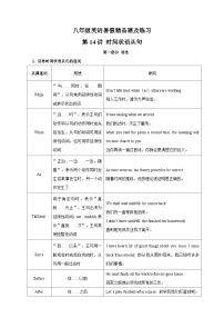 第14讲 时间状语从句-新八年级译林版英语暑假重难点精讲及专项训练