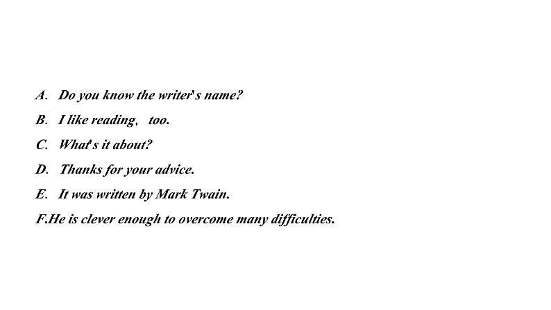 2024九年级英语全册专题复习一补全对话作业课件新版人教新目标版第6页
