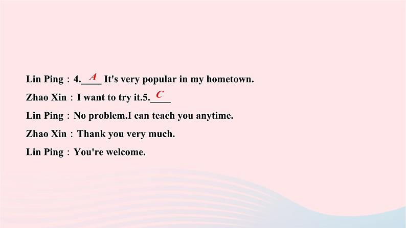 2024九年级英语全册专题复习一补全对话作业课件新版人教新目标版第8页