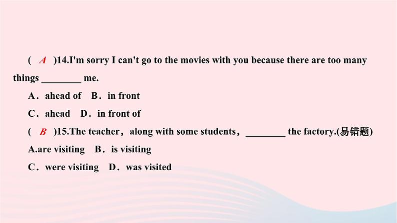 2024九年级英语全册Unit14IremembermeetingallofyouinGrade7第五课时SectionB2a～2e作业课件新版人教新目标版06