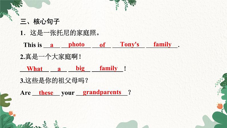 外研版英语七年级上册 Module 2 My familyUnit 1 Is this your mum课件08