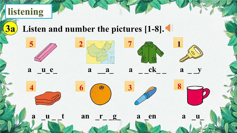 人教新目标版英语七年级上册 Starter Unit 2What’s this in English第二课时(3a-4d)课件第6页