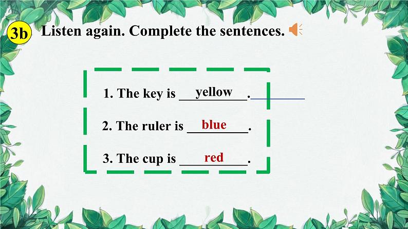 人教新目标版英语七年级上册 Starter Unit 3What color is it第二课时(3a-4d)课件06