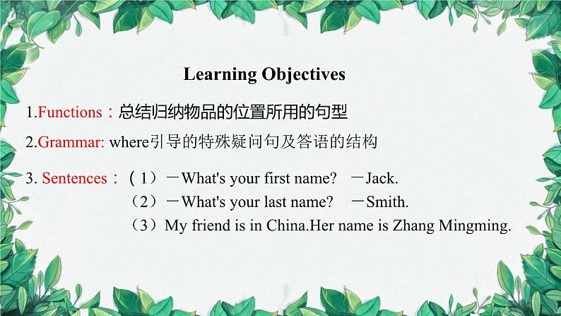 人教新目标版英语七年级上册 Unit 4 Where’s my schoolbag第二课时SectionA (Grammar Focus-3c)课件第2页