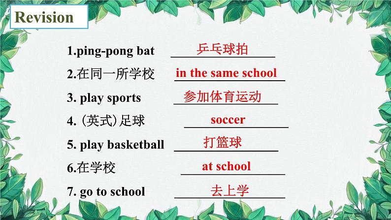 人教新目标版英语七年级上册 Unit 5 Do you have a soccer ball第五课时Section B (3a-Self Check)课件第3页