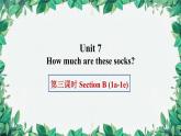 人教新目标版英语七年级上册 Unit 7 How much are these socks第三课时Section B (1a-1e)课件