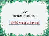 人教新目标版英语七年级上册 Unit 7 How much are these socks第五课时Section B (3a-Self Check)课件