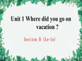 人教新目标(Go for it)版八年级上册Unit 1 Where did you go onvacation Section B (1a-1e)课件