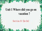 人教新目标(Go for it)版八年级上册Unit 1 Where did you go onvacation Section B (2a-2e)课件