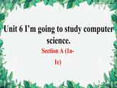 人教新目标(Go for it)版八年级上册Unit 6 I’m going to study computer science.Section A (1a-1c)课件
