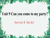 人教新目标(Go for it)版八年级上册Unit 9 Can you come to my party Section B (2a-2e)课件