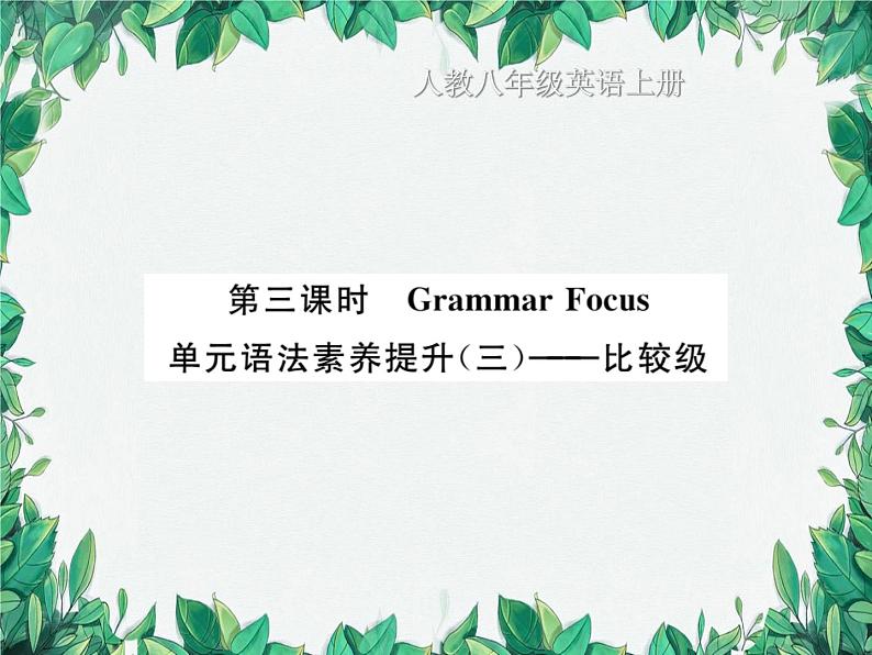 第3课时 Grammer Focus第1页