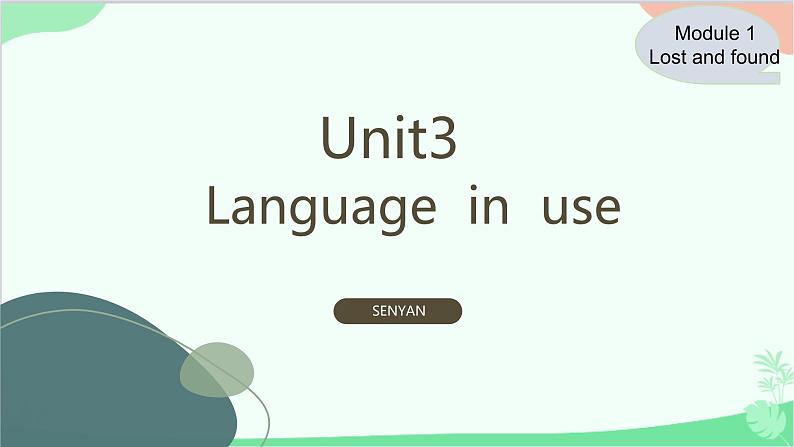 外研版英语七年级下册 Module1 Unit3课件第1页