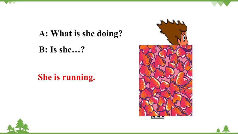 人教新目标版英语七年级下册 Unit 6  I'm watching TV.-Section A Grammar Focus-3c（第2课时）课件第4页