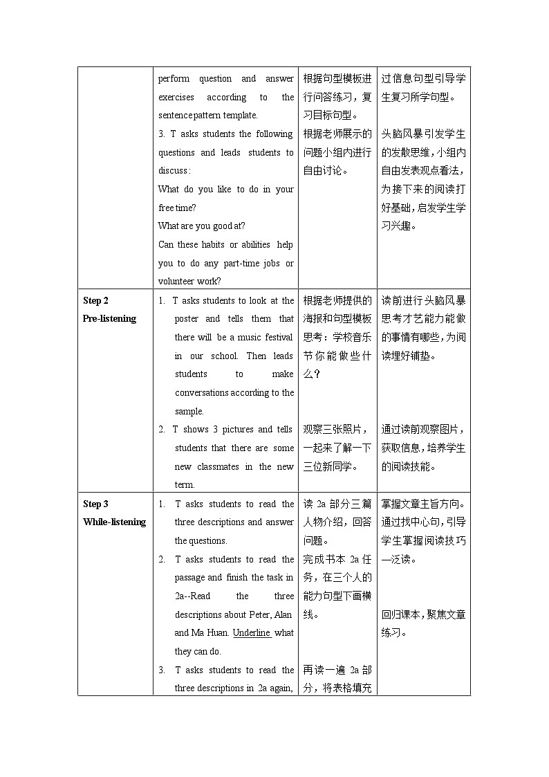 Unit 1 第4课时 (Section B 2a-2c) 课件+教案 人教版英语七下02