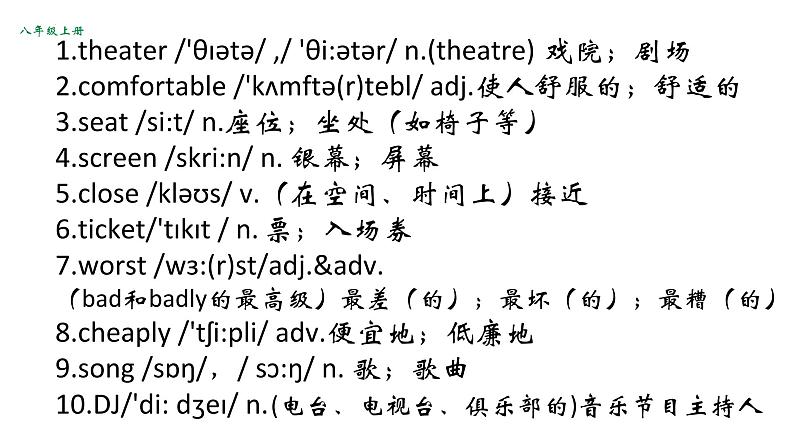 Unit+4+复习课件+2023-2024学年人教版八年级英语上册第6页