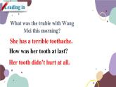 冀教版英语九年级上册 Lesson2 AVisit to the Dentist课件