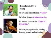 冀教版英语九年级上册 Lesson 9China’s Most Famous “Farmer”课件