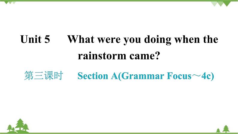 5-3 第三课时Section A(Grammar Focus～4c) 课后第1页