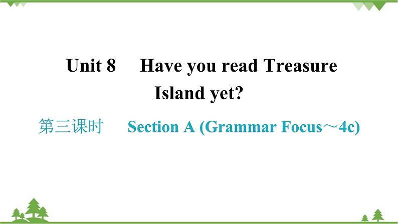 8-3 第三课时Section A (Grammar Focus～4c) 课后第1页