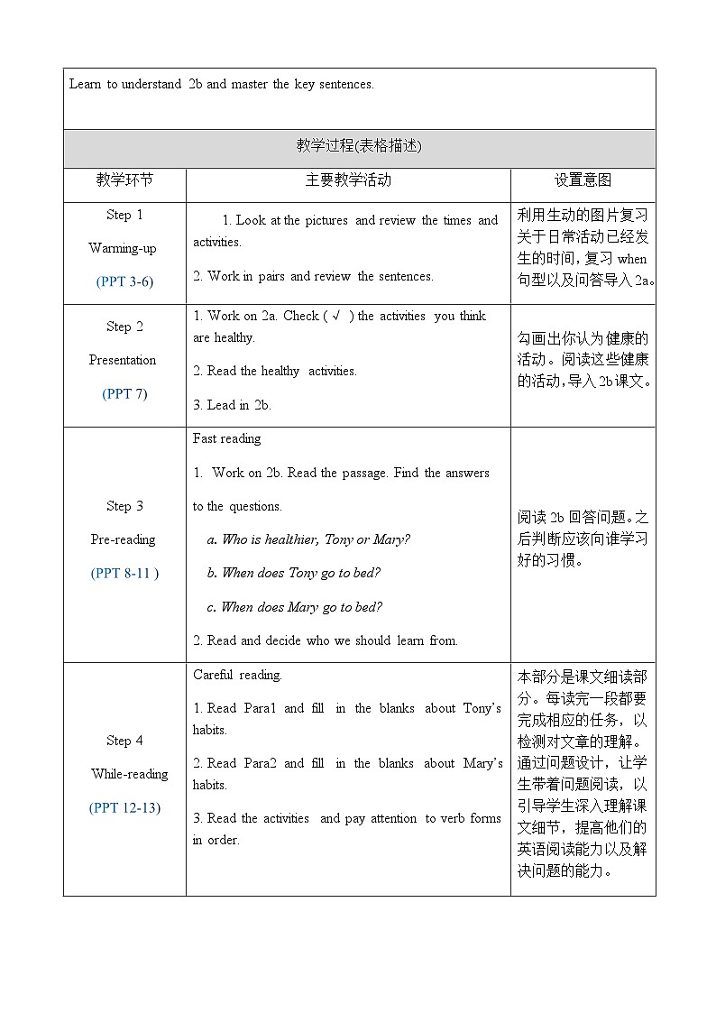 Unit 2 Section B 2a-2c 教案第2页