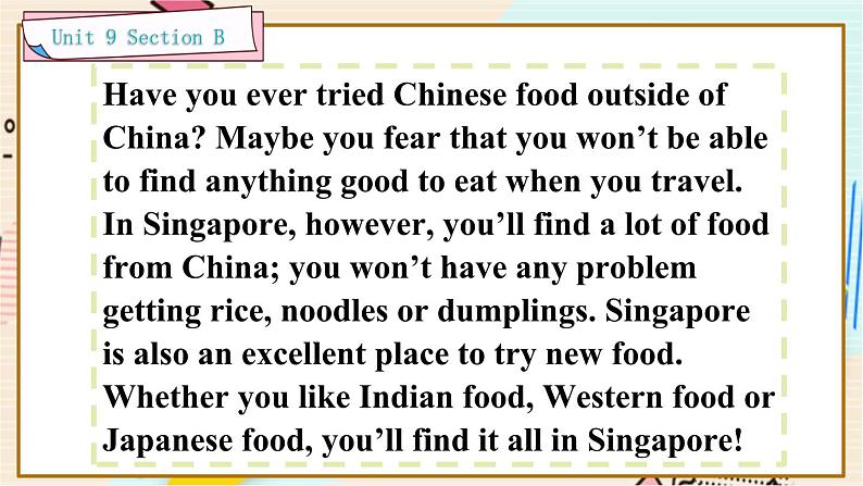 Unit 9 Section B 2a-2e 人教版英语八年级下册【PPT课件+教案】08