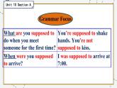 Unit 10 Section A Grammar Focus-4c 人教版英语九年级下册【PPT课件+教案】