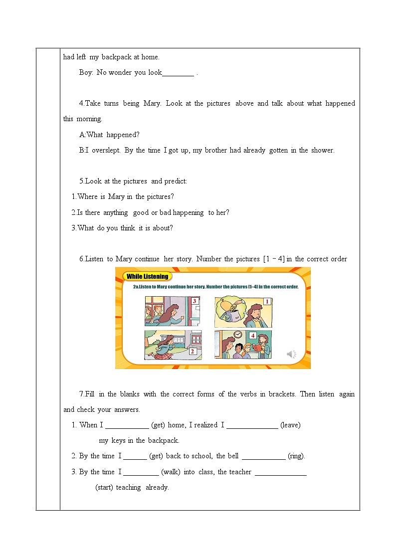 Unit 12 第1课时 (Section A 1a-2d)（导学案）-2023-2024学年九年级英语全一册同步精品课件+分层作业+导学案（人教版）第3页