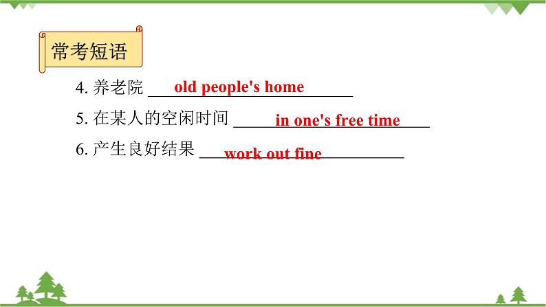 人教新目标(Go for it)版英语八年级下册 Unit 2 I'll help to clean up the city parks.-Section B (3a～Self Check)课件05