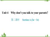人教新目标(Go for it)版英语八年级下册 Unit 4 Why don't you talk to your parents-Section A (3a～3c)课件
