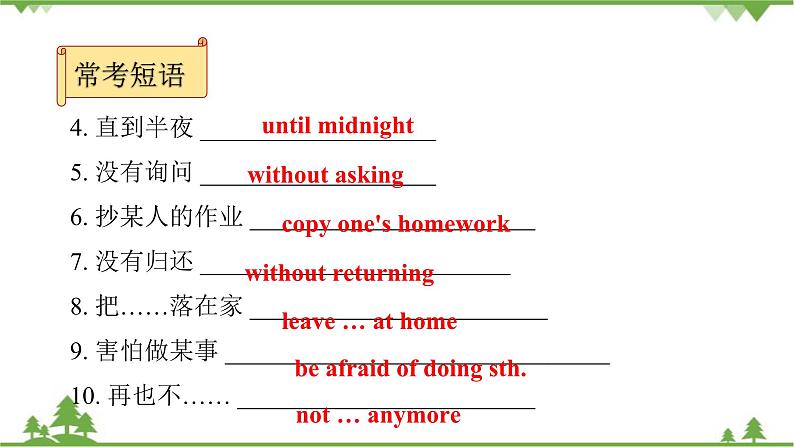 人教新目标(Go for it)版英语八年级下册 Unit 4 Why don't you talk to your parents-Section A (Grammar Focus～4c)课件第5页