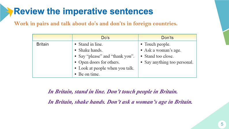 外研版七年级英语下册Module 11 Unit 3 Language in use 课件第5页