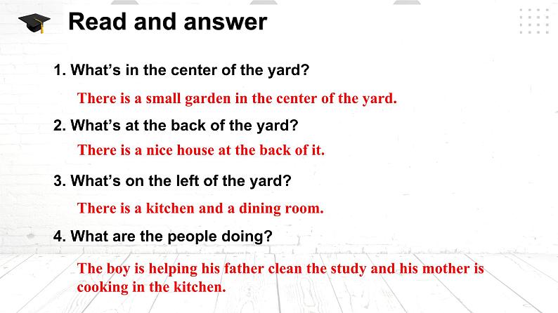 仁爱科普版英语七年级下册Unit 6 Topic 1 There is a study next to my bedroom. Section C课件+教案+音视频07