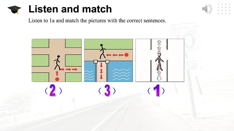 仁爱科普版英语七年级下册Unit 6 Topic 3 How can I get to the library_ Section A课件+教案+音频08