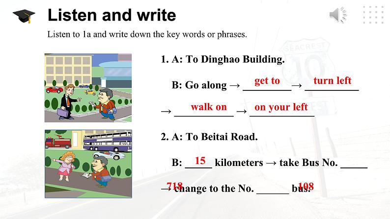 仁爱科普版英语七年级下册Unit 6 Topic 3 How can I get to the library_ Section B课件+教案+音频04